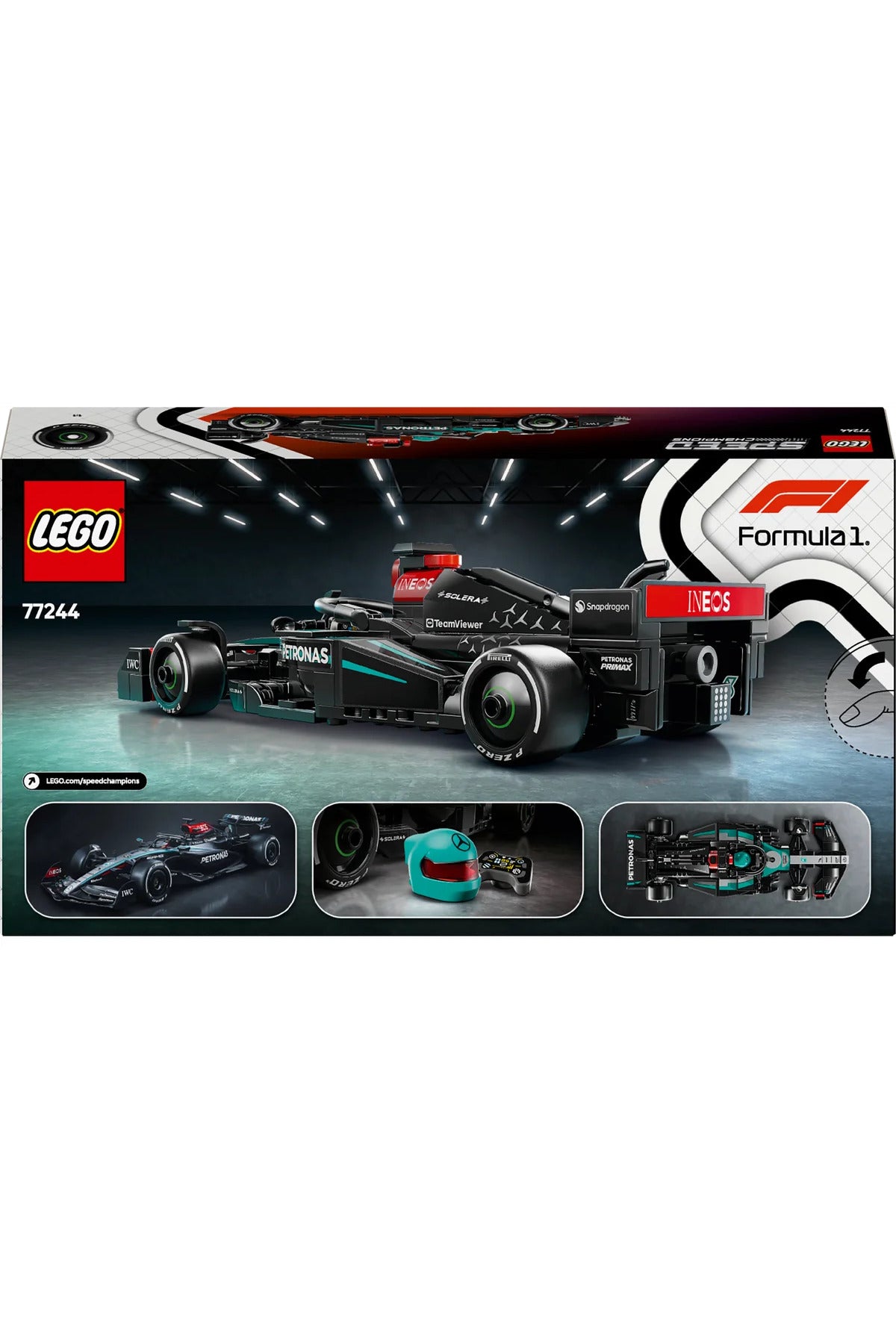 LEGO® Speed Champions Mercedes-AMG F1® W15 Yarış Arabası 77244 - 10+ Oyuncak Yapım Seti (267Pr)