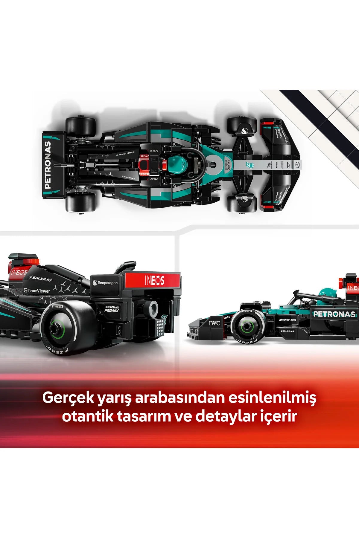 LEGO® Speed Champions Mercedes-AMG F1® W15 Yarış Arabası 77244 - 10+ Oyuncak Yapım Seti (267Pr)