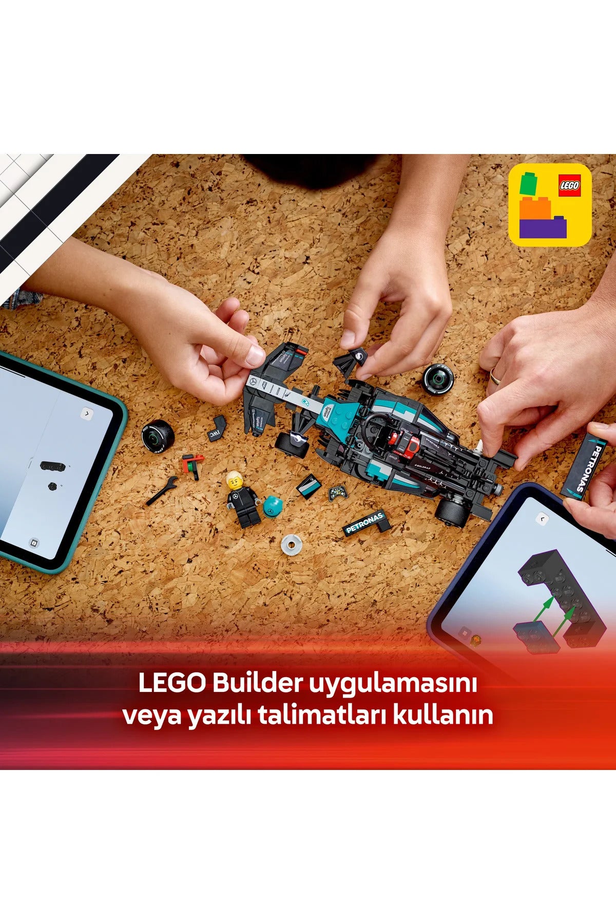 LEGO® Speed Champions Mercedes-AMG F1® W15 Yarış Arabası 77244 - 10+ Oyuncak Yapım Seti (267Pr)