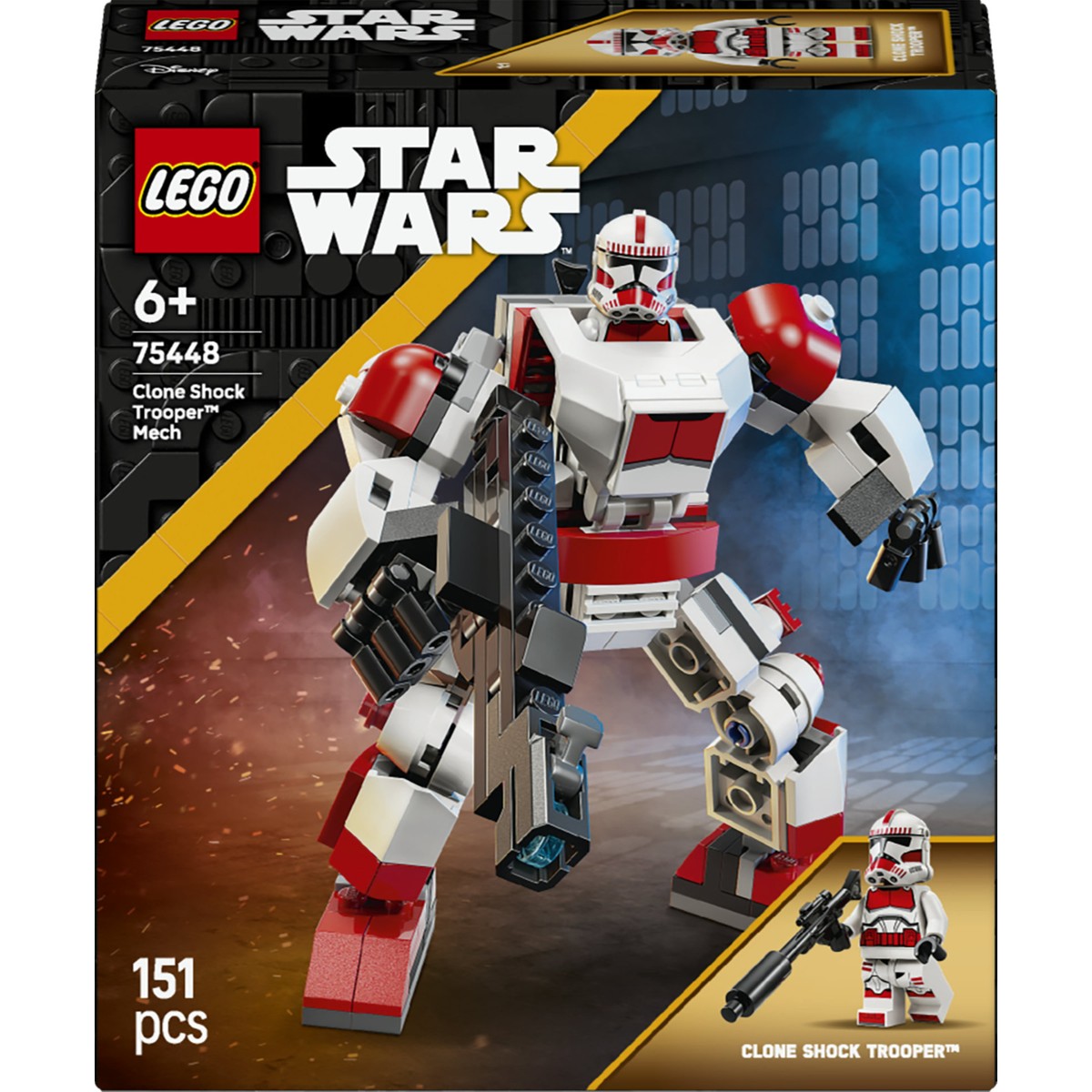 LEGO® Star Wars™ Klon Şok Trooper™ Robotu 75448 - 6 Yaş ve Üzeri Çocuklar için Aksiyon Figürü Yapım Seti (151 Parça)