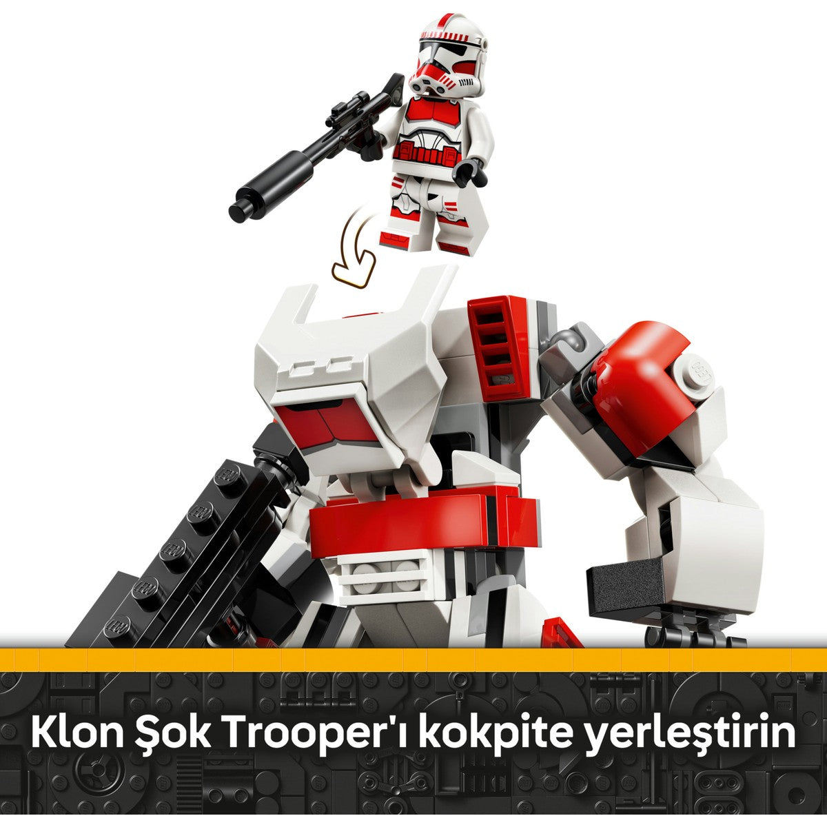 LEGO® Star Wars™ Klon Şok Trooper™ Robotu 75448 - 6 Yaş ve Üzeri Çocuklar için Aksiyon Figürü Yapım Seti (151 Parça)