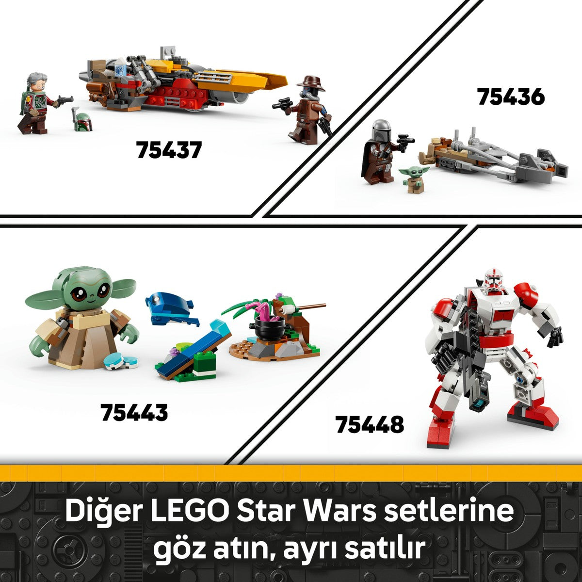 LEGO® Star Wars™ Mandalore Kuşatması Savaş Paketi 75449 - 6 Yaş ve Üzeri için Yaratıcı Oyuncak Yapım Seti (116 Parça)