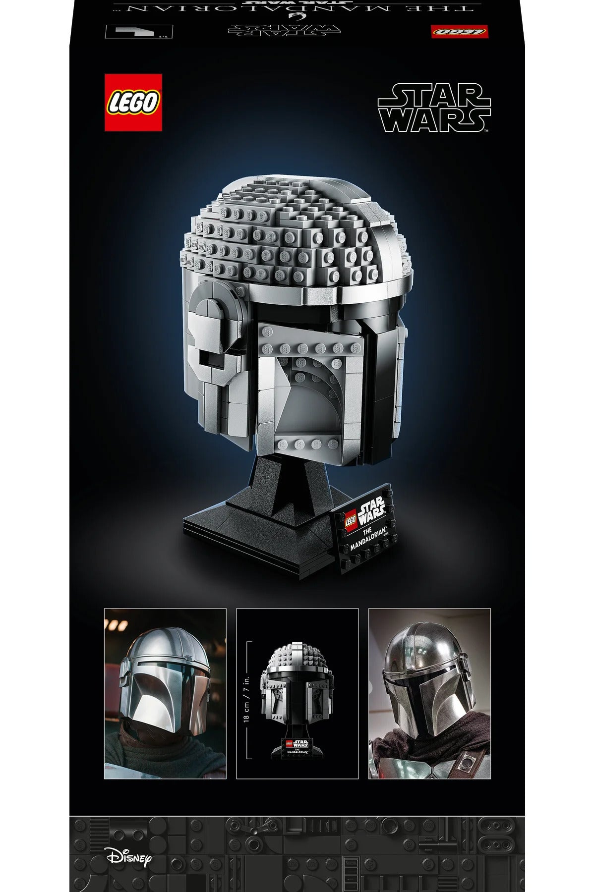 LEGO® Star Wars™ Mandalorian™ Kaskı 75328 - Yetişkinler için Koleksiyonluk Modeli Yapım Seti (584P)