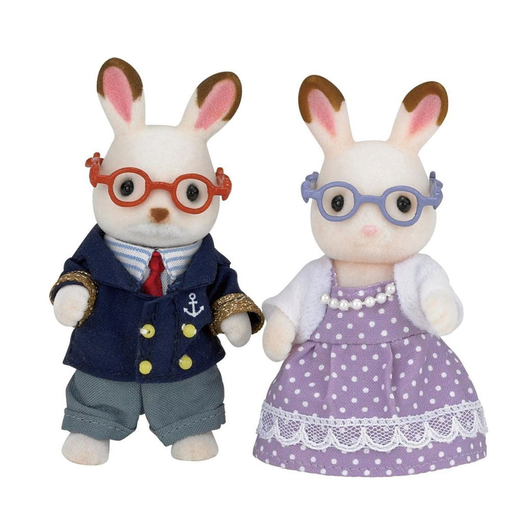 Sylvanian Families Çikolata Kulaklı Tavşan Anneanne&Dede