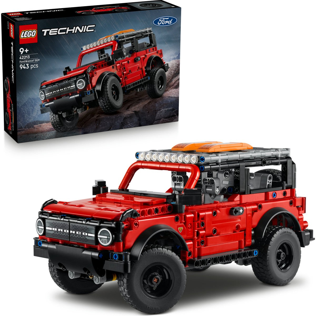 LEGO® Technic Ford Bronco Suv 42213 – 9+ Araç Seven Çocuklar Için Stem Odaklı Model Araba Yaratıcı Oyuncak Yapım Seti (943P)