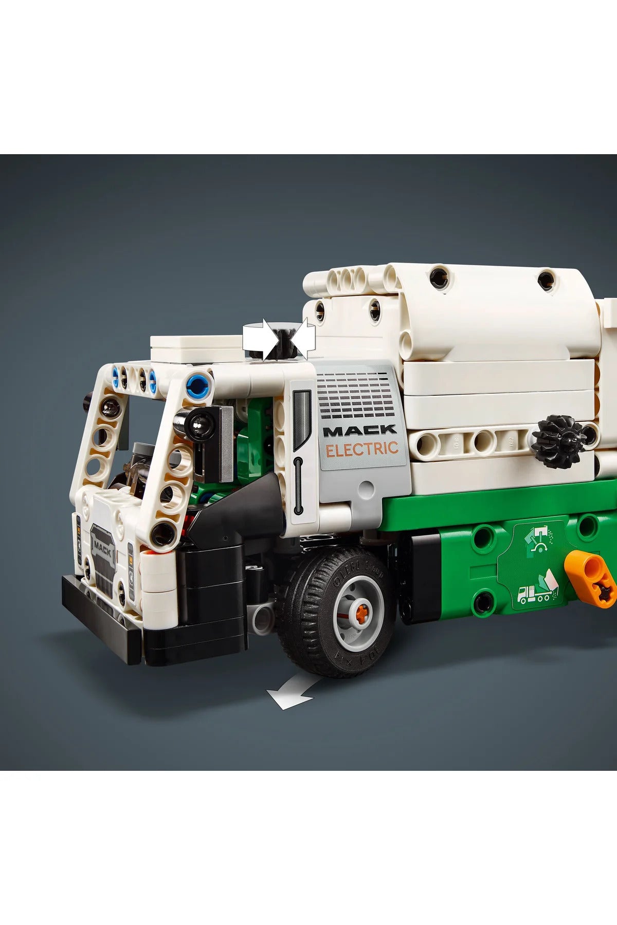 LEGO® Technic Mack® LR Electric Çöp Kamyonu 42167 - 8+ Çocuklar için Oyuncak Model Yapım Seti (503P)