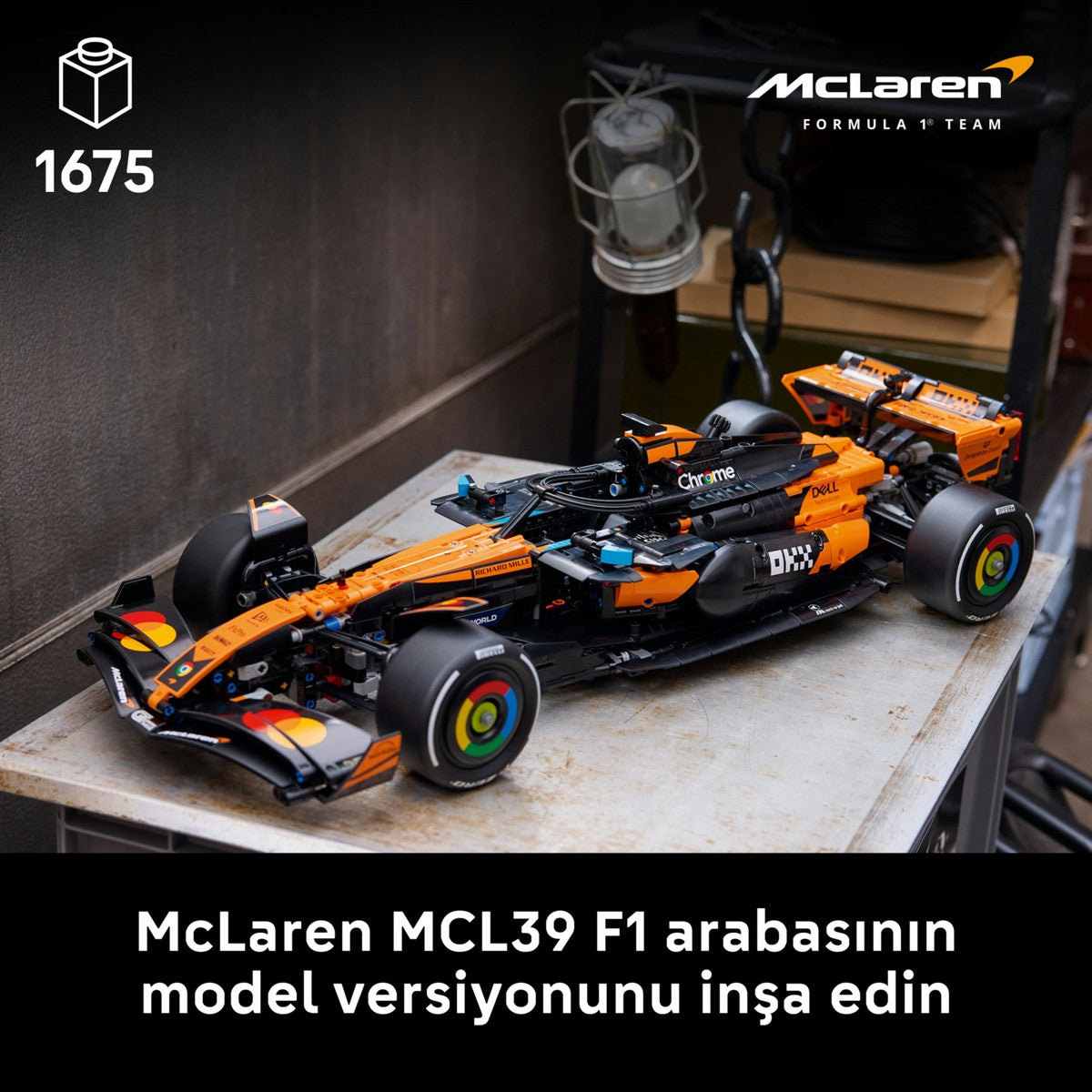 LEGO® Technic™ Mclaren MCL39 F1® Araba 42228 - Yetişkinler Için 2025 Model Araba Içeren Yaratıcı Model Yapım Seti (1675 Parça)