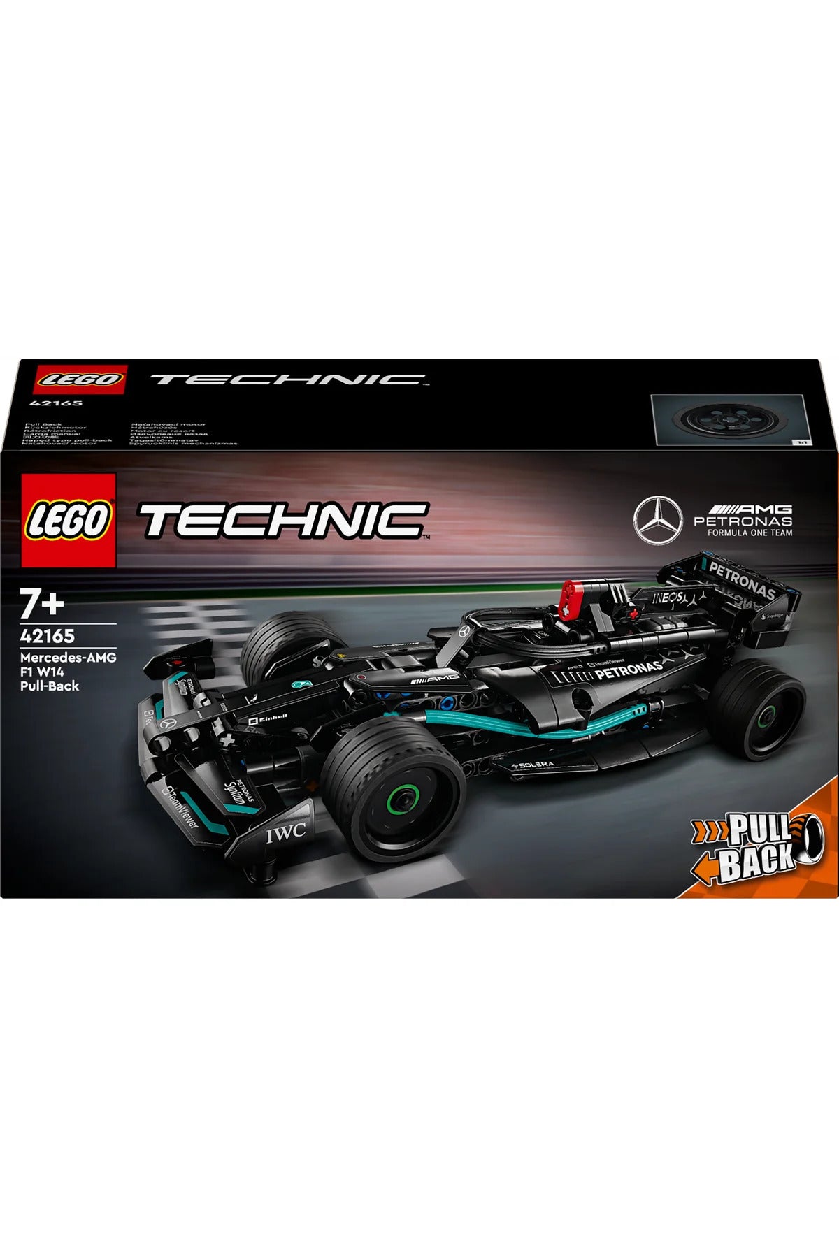 LEGO® Technic Mercedes-AMG F1 W14 EPerformancePull-Back 42165 - 7+ Araba Modeli Yapım Seti (240P)