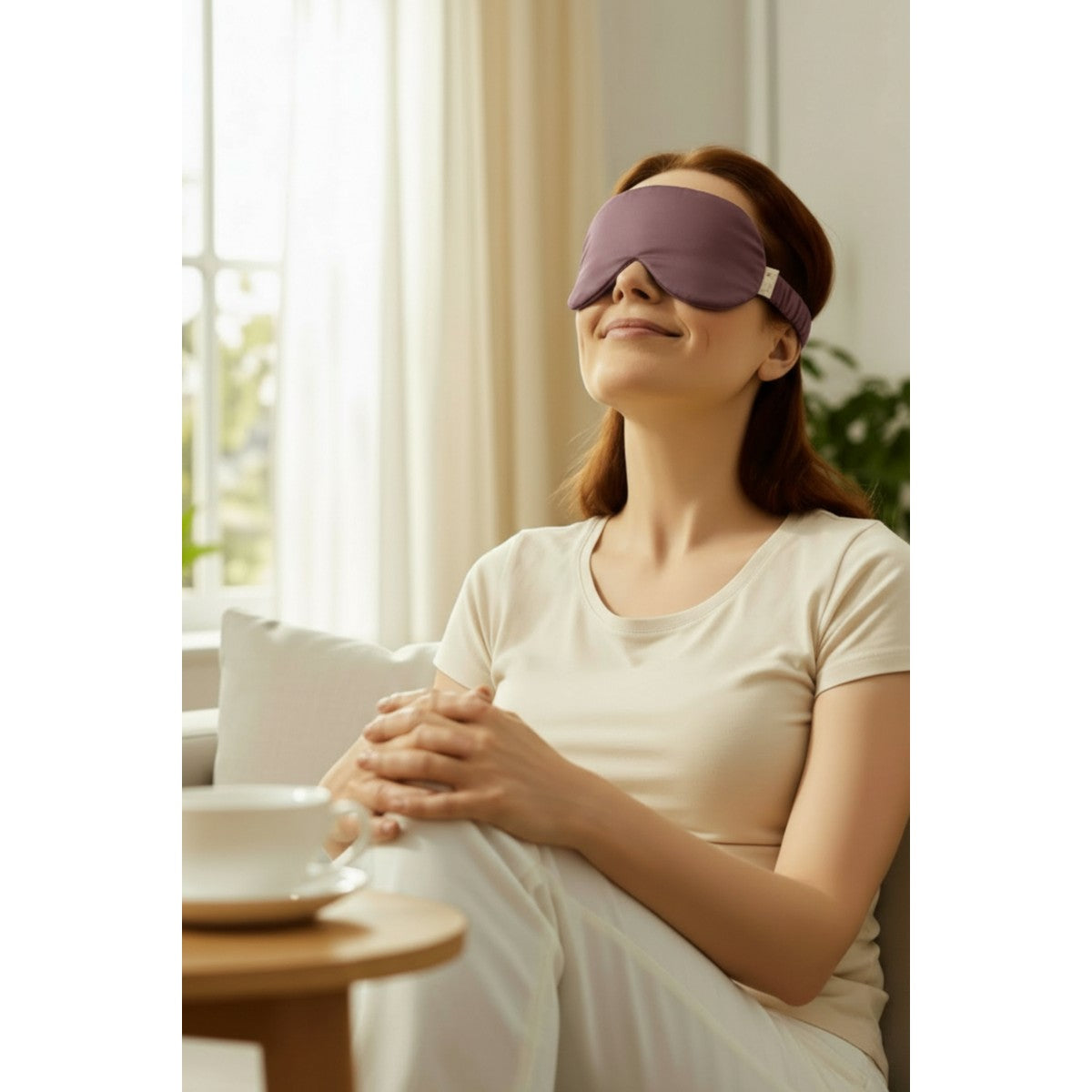 Touch Keten Tohumlu Lavantalı Göz Maskesi, Doğal Mum, Blossom Tea & Meditasyon Seti