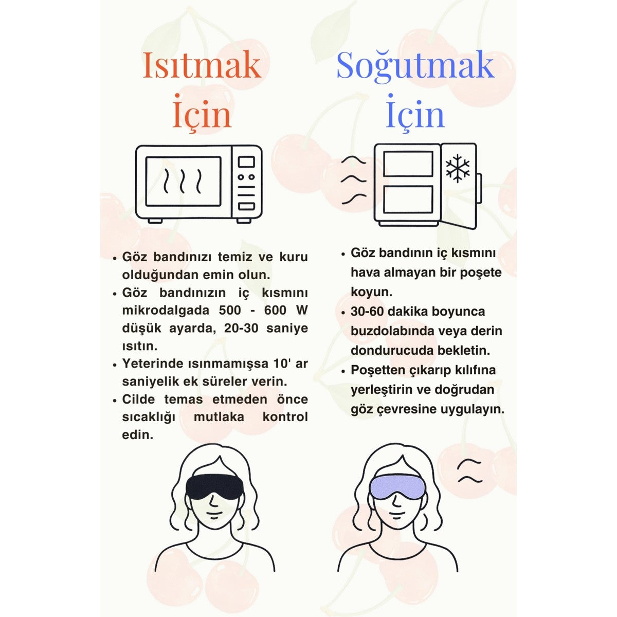 Touch Kiraz-Vişne Çekirdekli Lavantalı Göz Maskesi, Doğal Mum, Blossom Tea & Meditasyon Seti