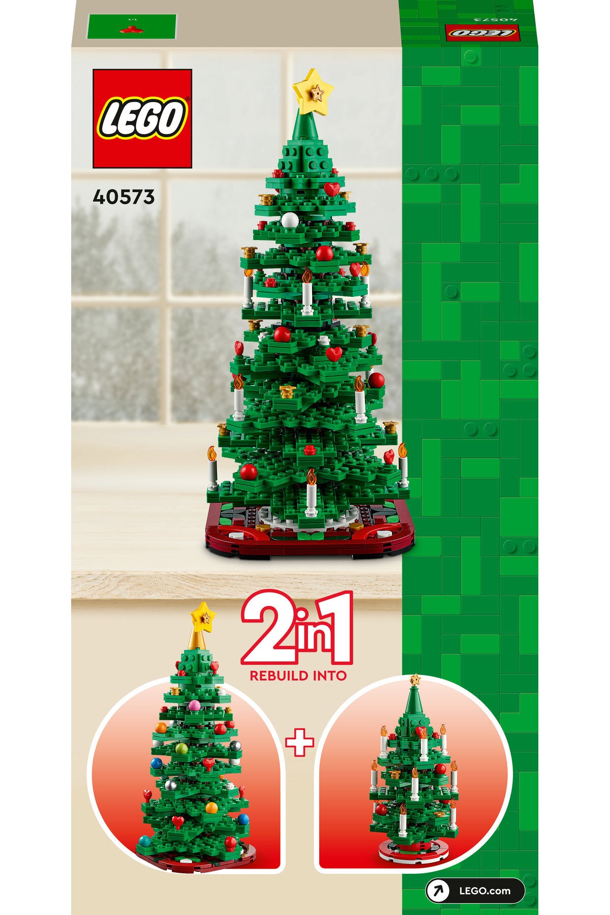 LEGO® Yılbaşı Ağacı 40573 – 12+ Çocuklar için Koleksiyonluk Yılbaşı Süsü Oyuncak Yapım Seti (784P)