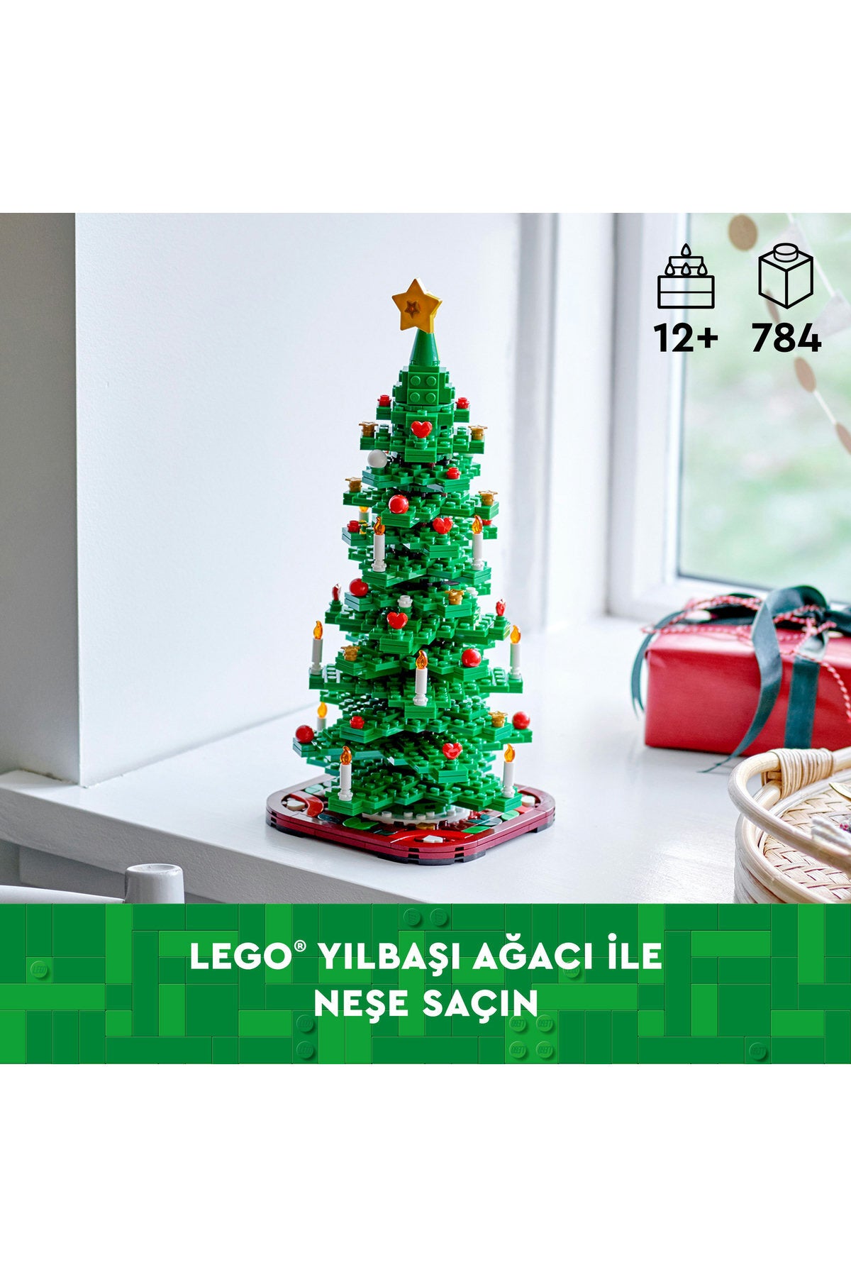 LEGO® Yılbaşı Ağacı 40573 – 12+ Çocuklar için Koleksiyonluk Yılbaşı Süsü Oyuncak Yapım Seti (784P)