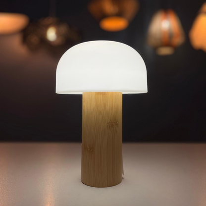 Ahşap Masa Lambası