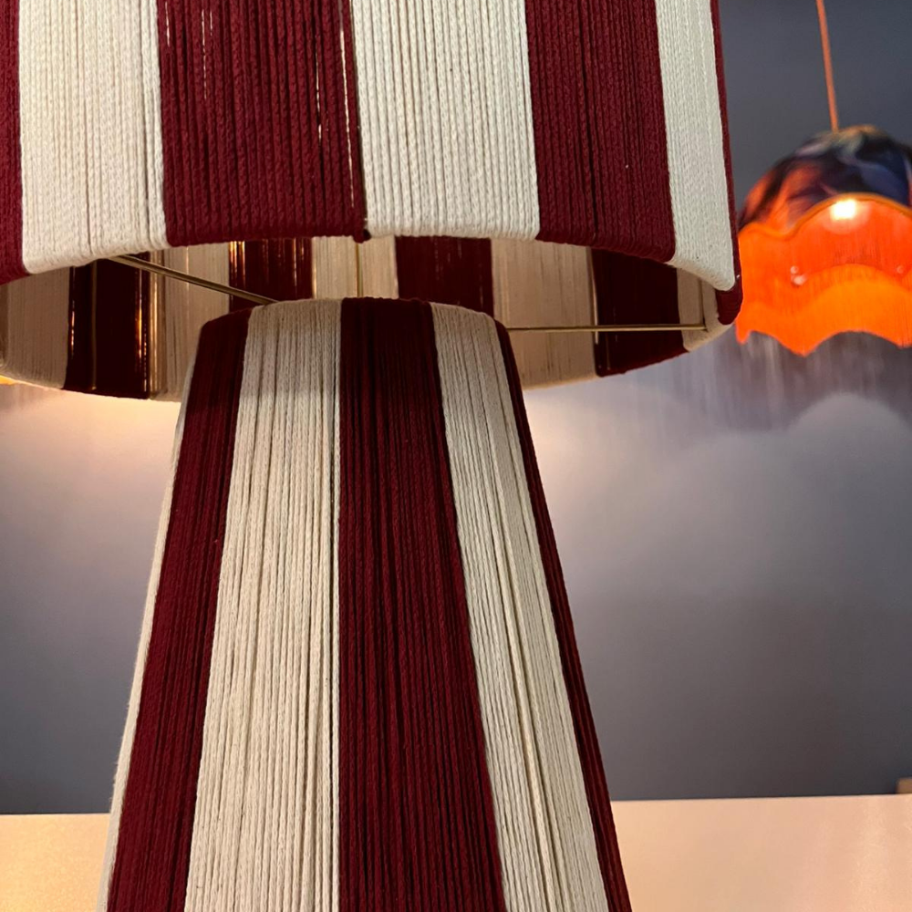 Ruby Stripe Abajur