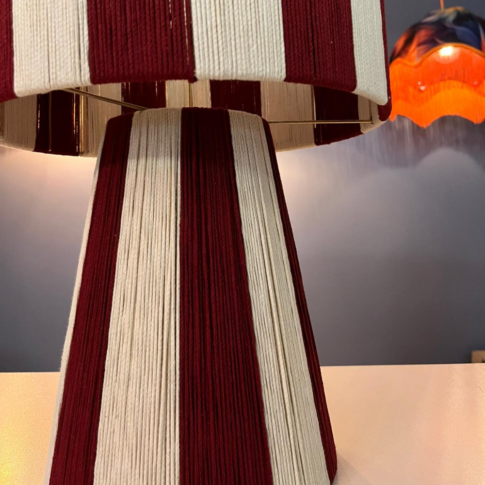 Ruby Stripe Abajur