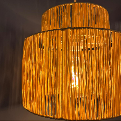 Raffia İp Sarkıt Avize