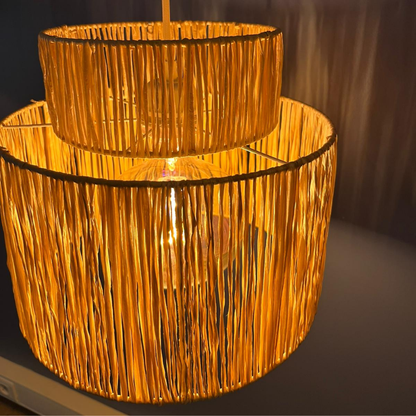 Raffia İp Sarkıt Avize