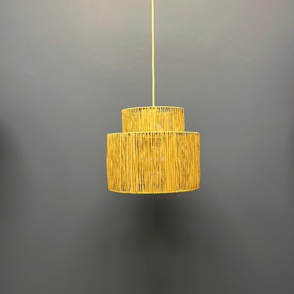 Raffia İp Sarkıt Avize
