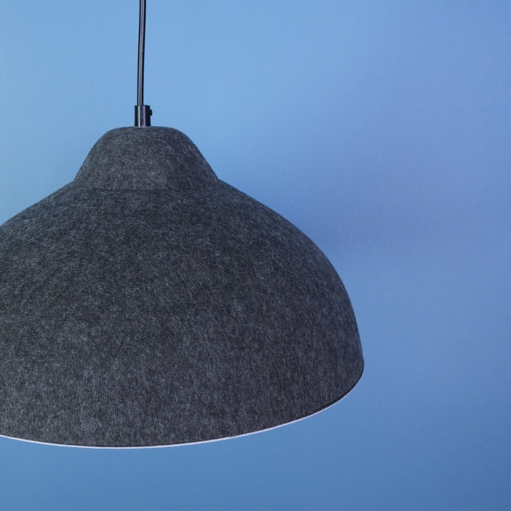 Akustik Avize Koleksiyonu-(Koyu Gri Akustik Şapka)