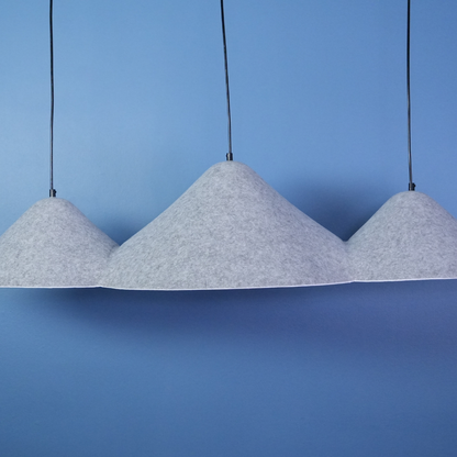 Akustik Avize Koleksiyonu(Üçlü Gri Akustk Avize)