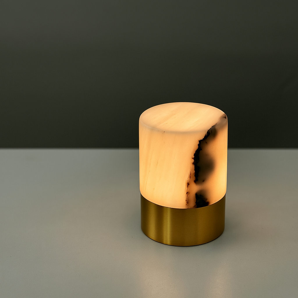 Alba Mermer Şarjlı Masa Lambası