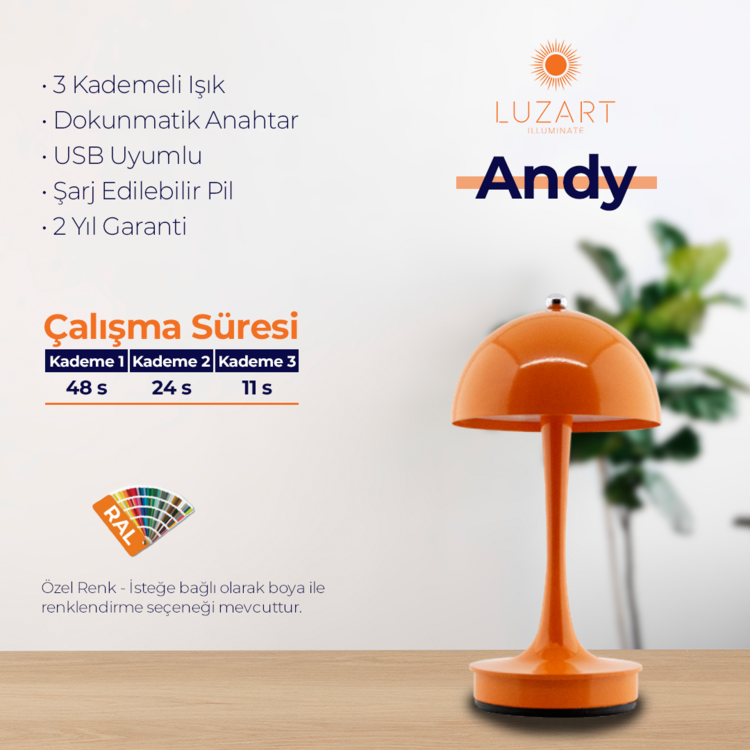 Andy (Manyetik Şarj Kasetli)