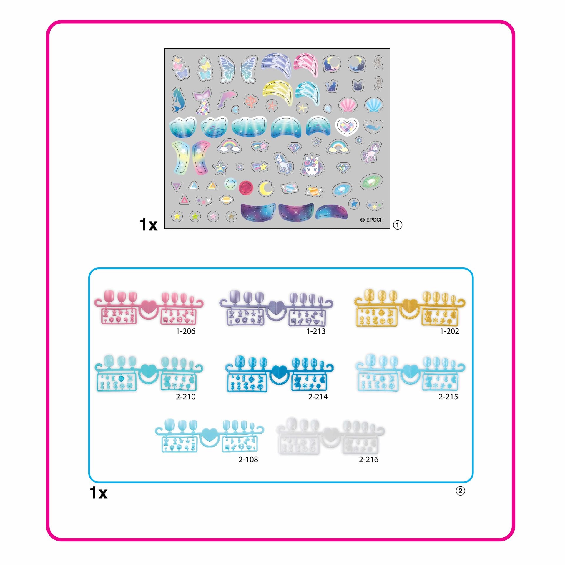 Aquabeads Yıldız ve Unicorn Yedek Kit
