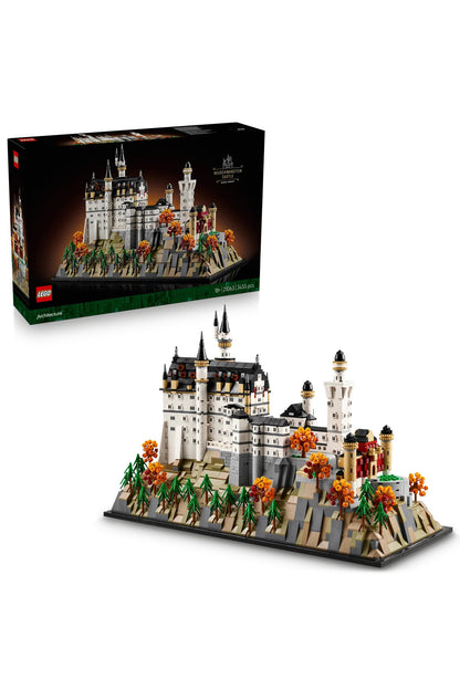 LEGO® Architecture Neuschwanstein Şatosu 21063 - Yetişkinler için Model Yapım Seti (3455P)