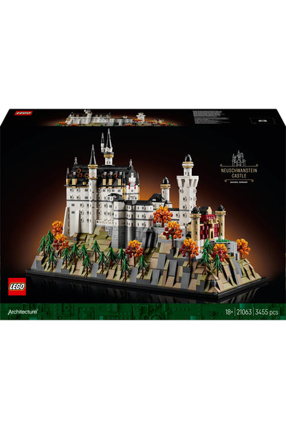 LEGO® Architecture Neuschwanstein Şatosu 21063 - Yetişkinler için Model Yapım Seti (3455P)