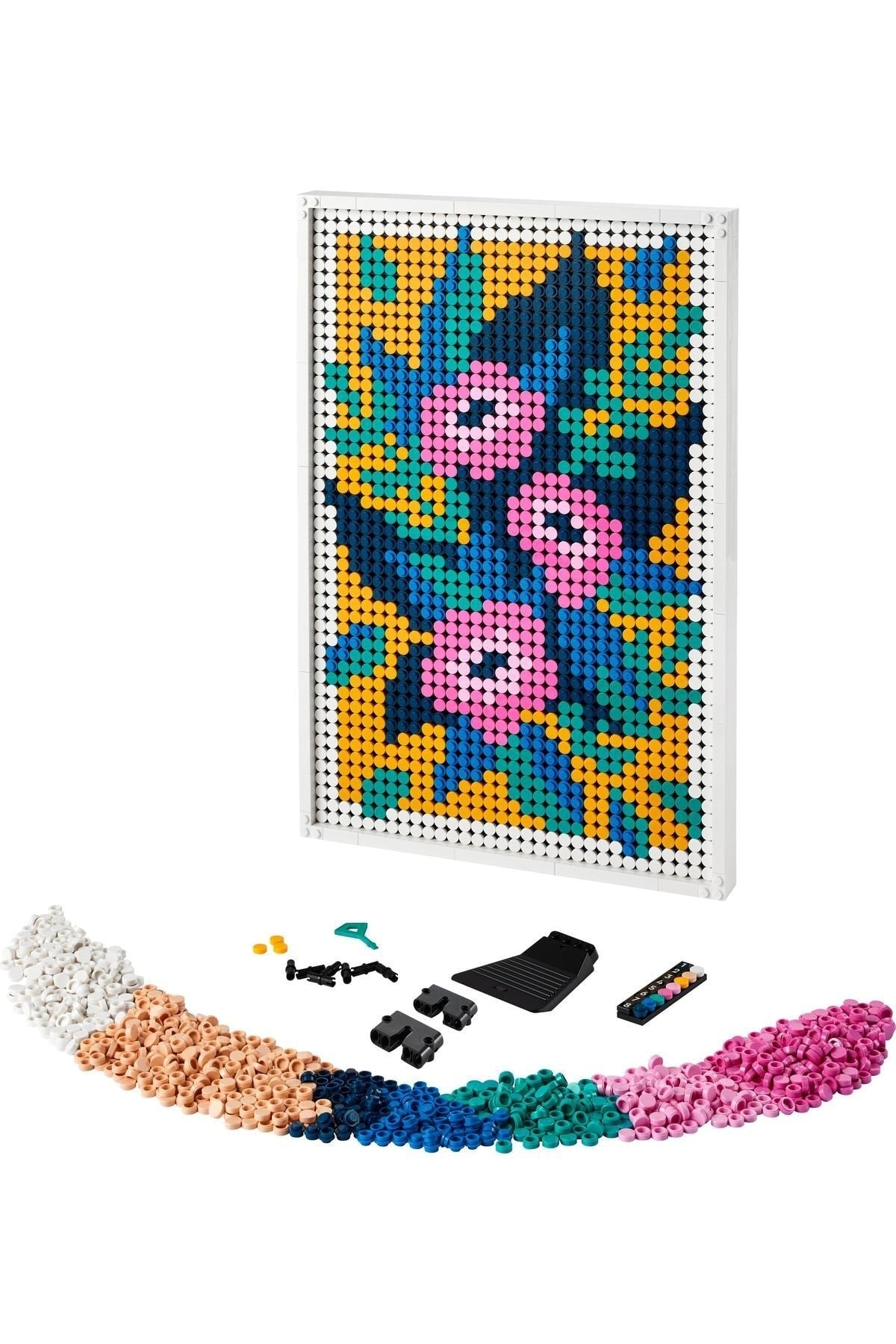 LEGO® Art Çiçek Resmi 31207 - Yetişkinler için Yaratıcı Hobi Yapım Seti (2870 Parça)