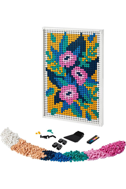 LEGO® Art Çiçek Resmi 31207 - Yetişkinler için Yaratıcı Hobi Yapım Seti (2870 Parça)