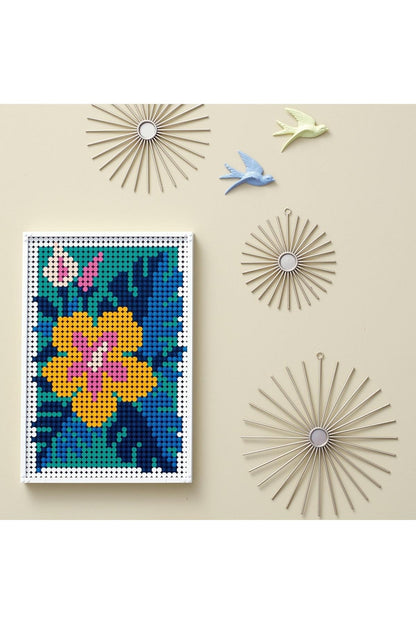 LEGO® Art Çiçek Resmi 31207 - Yetişkinler için Yaratıcı Hobi Yapım Seti (2870 Parça)