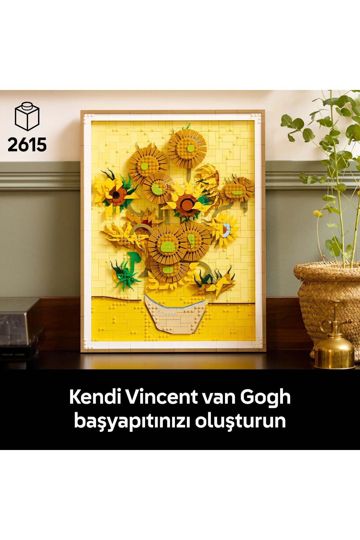 LEGO® Art Vincent van Gogh – Ayçiçekleri 31215 - Yetişkinler için Dekoratif Model Yapım Seti (2615P)