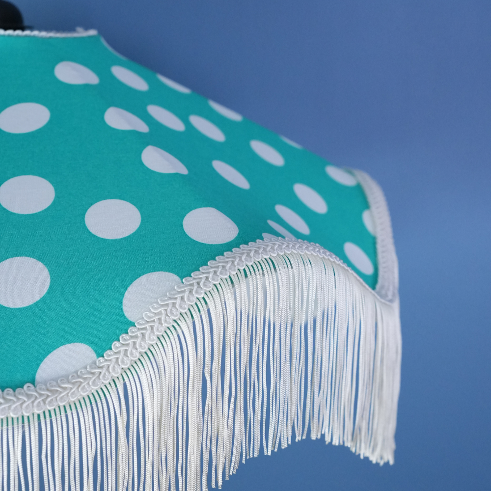 Aurora Sarkıt Avize Koleksiyonu-(Yeşil Beyaz Balerin Puantiye )