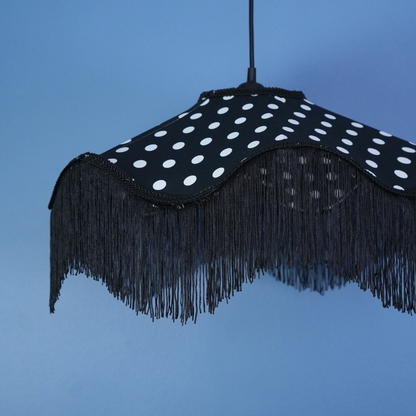 Aurora Sarkıt Avize Koleksiyonu-(Beyaz Benekli Siyah Balerin Pontye)