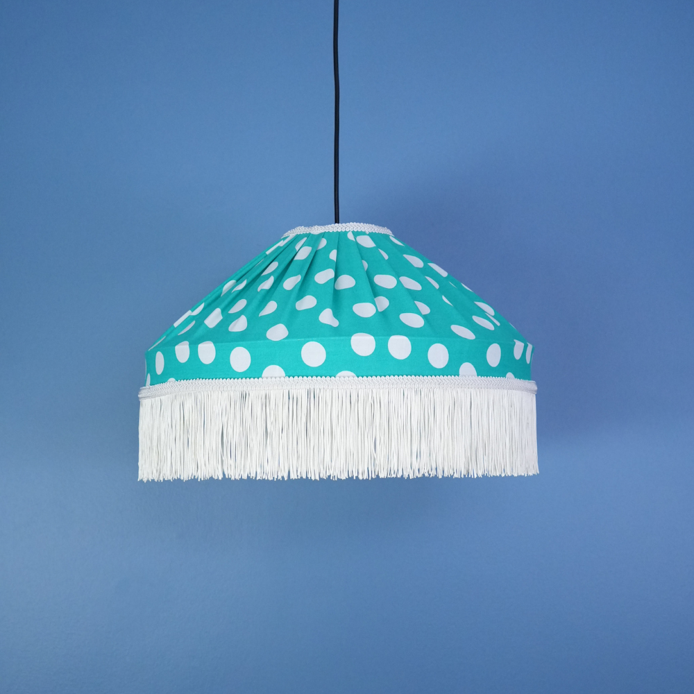 Aurora Sarkıt Avize Koleksiyonu-(Yeşil Beyaz Puantiye )