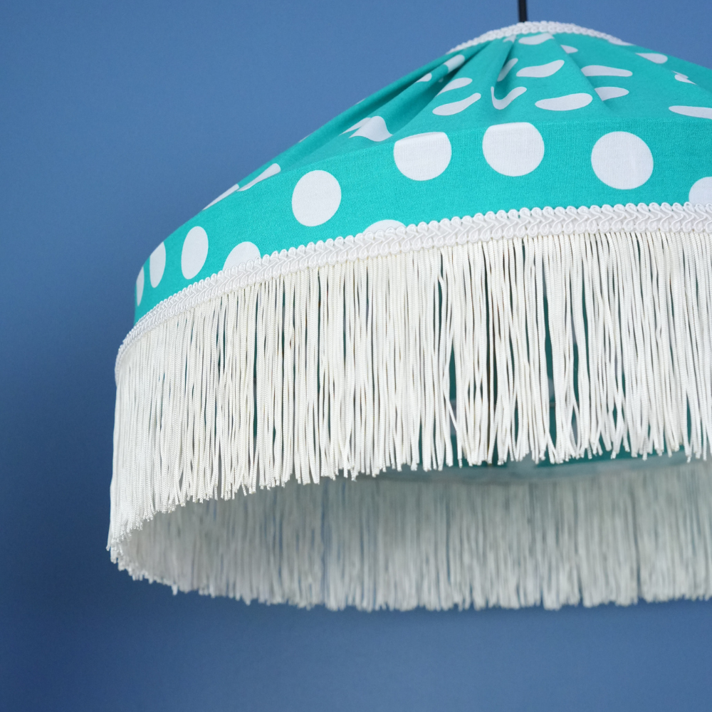 Aurora Sarkıt Avize Koleksiyonu-(Yeşil Beyaz Puantiye )