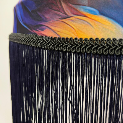 Flamara Sarkıt Avize | El Yapımı Kırmızı & Turuncu Işık