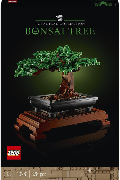 LEGO® Botanicals Bonsai Ağacı 10281 - Yetişkinler için Sergilenebilir Model Yapım Seti (878Parça)