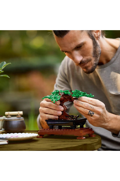 LEGO® Botanicals Bonsai Ağacı 10281 - Yetişkinler için Sergilenebilir Model Yapım Seti (878Parça)