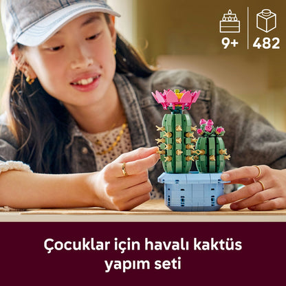 LEGO® Botanicals Çiçekli Kaktüs 11509 - 9 Yas ve Üzeri Çocuklar için 2 Kaktüs Içeren Yaratici Oyuncak Yapim Seti (482 Parça)