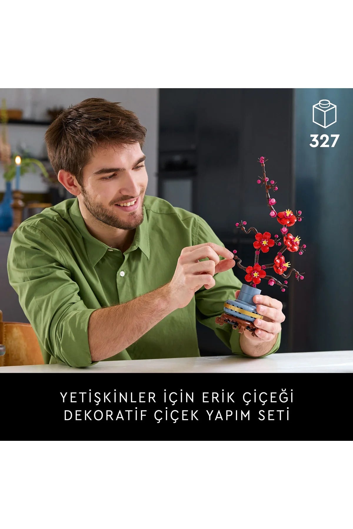 LEGO® Botanicals Erik Çiçeği 10369 - 18+ Yaratıcı Model Yapım Seti (327Parça)
