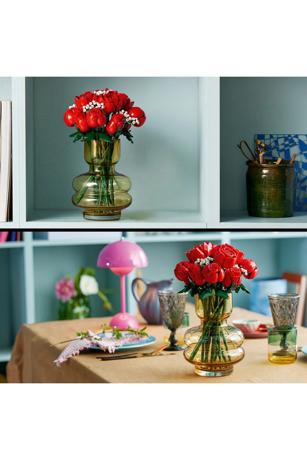 LEGO® Botanicals Gül Buketi 10328 - Yetişkinler için Yaratıcı Çiçek Model Yapım Seti (822P)