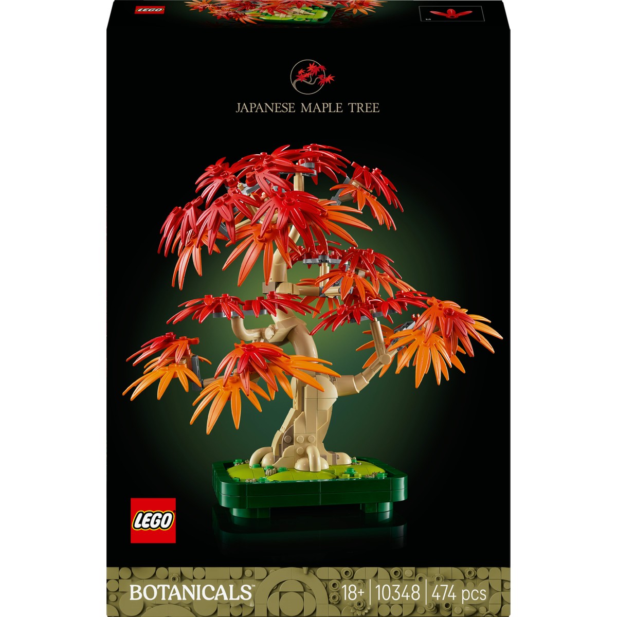 LEGO® Botanicals Japon Kirmizi Akçaagaç Bonsai Agaci 10348 - Yetiskin Bitki Severler için Bitki Modeli Yapim Seti (474 Parça)