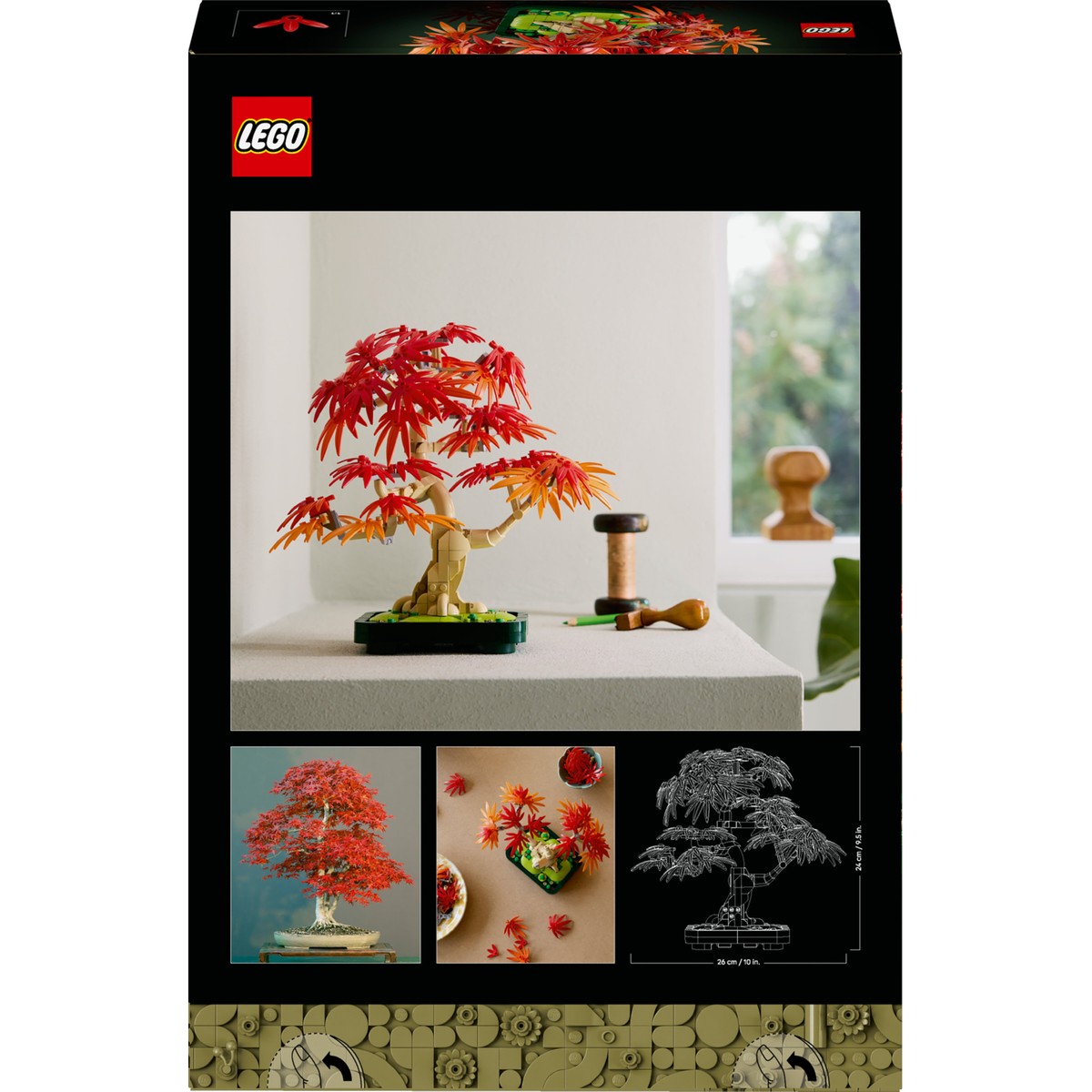 LEGO® Botanicals Japon Kirmizi Akçaagaç Bonsai Agaci 10348 - Yetiskin Bitki Severler için Bitki Modeli Yapim Seti (474 Parça)
