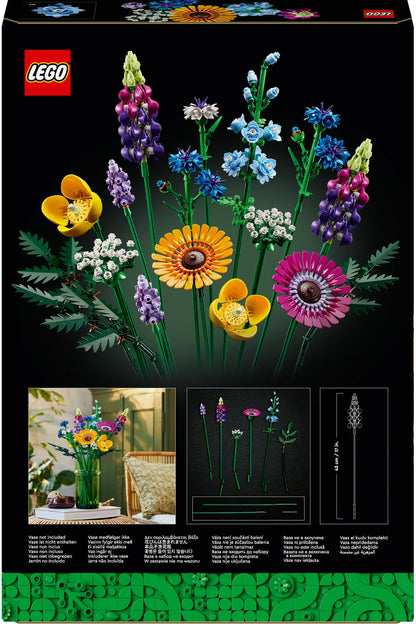 LEGO® Botanicals Kır Çiçekleri Buketi 10313 - Yetişkinler için Koleksiyonluk Model Yapım Seti (939P)