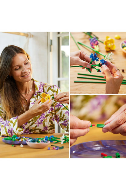 LEGO® Botanicals Kır Çiçekleri Buketi 10313 - Yetişkinler için Koleksiyonluk Model Yapım Seti (939P)