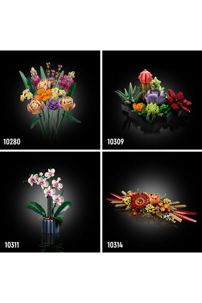 ® Botanicals Kır Çiçekleri Buketi 10313 - Yetişkinler için Koleksiyonluk Model Yapım Seti (939P)