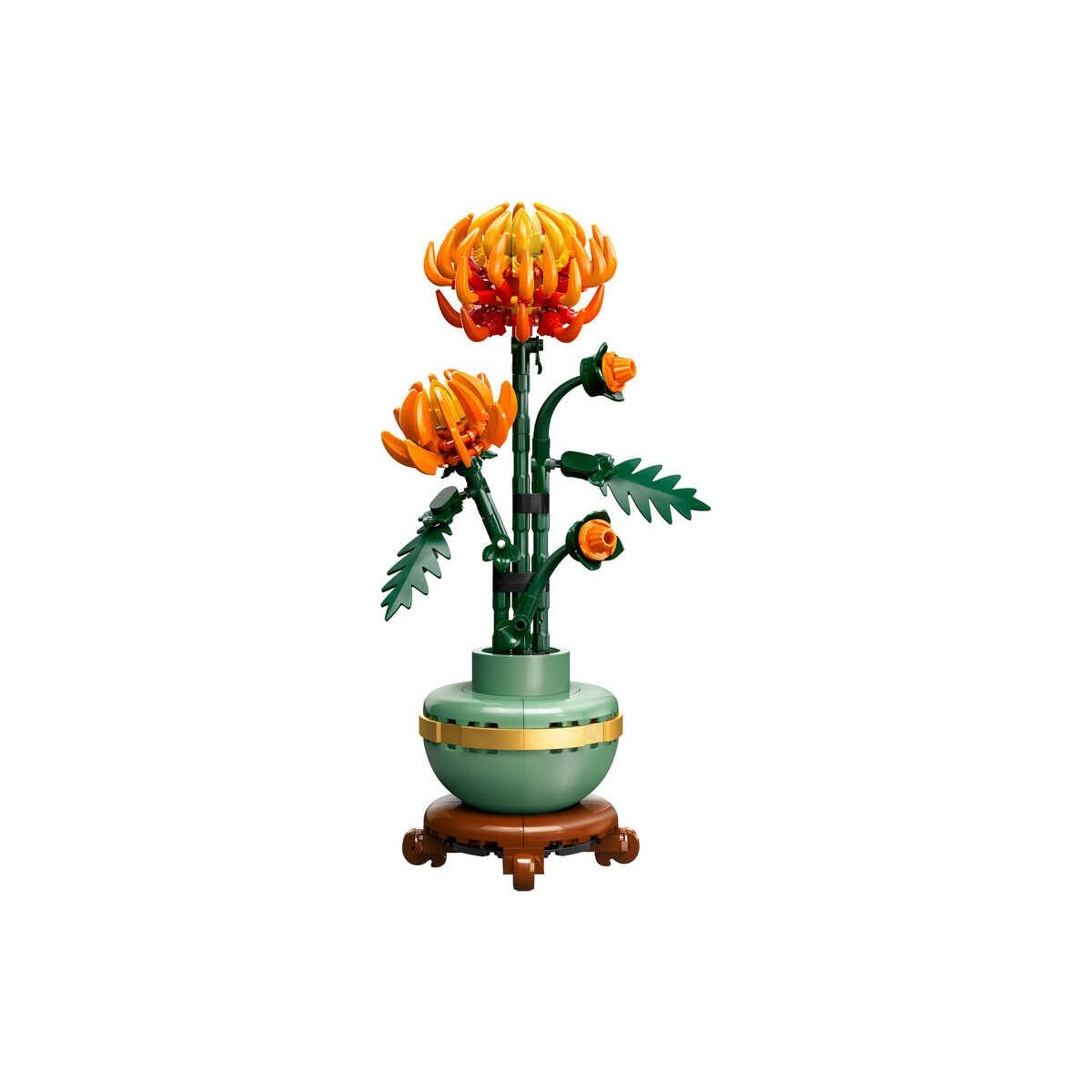 LEGO® Botanicals Krizantem 10368 – Yetişkinler için Pastel Yeşil Saksı İçeren Dekoratif Çiçek Modeli Yapım Seti (278 Parça)