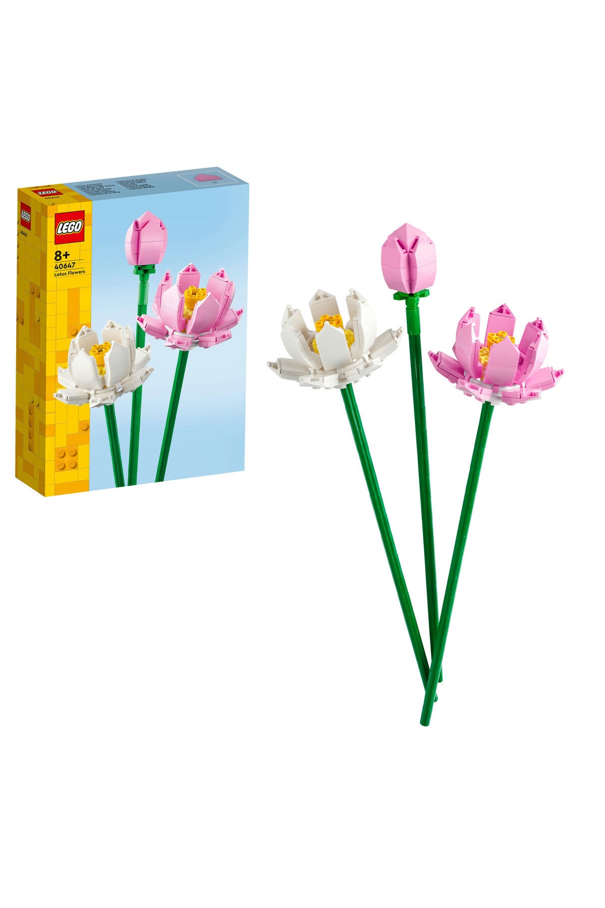 LEGO® Botanicals Lotus Çiçekleri 40647 - 8+ Çiçek Model Yapım Seti (220Pr)